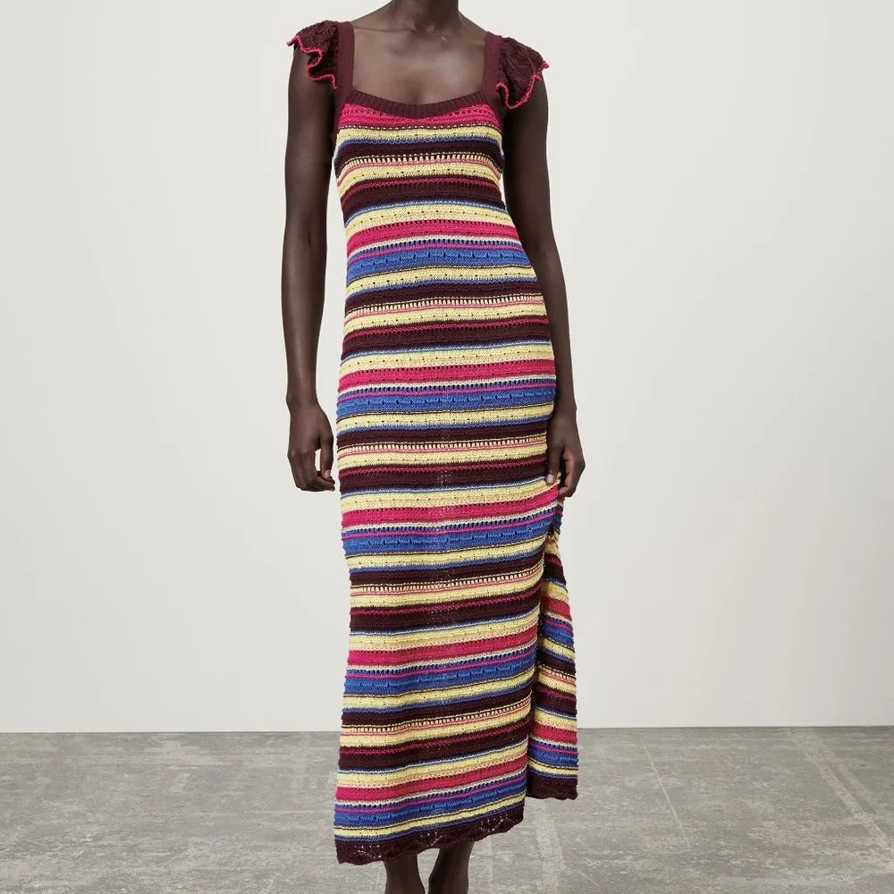 Zara Long Crochet Dress